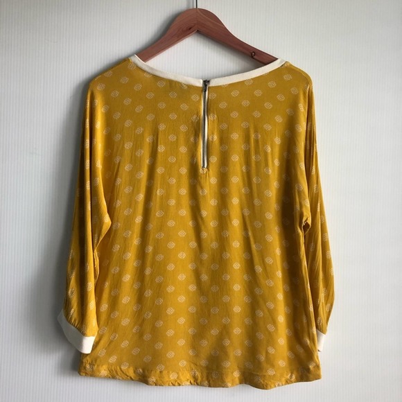 Maeve Yellow Polka Dot Blouse - Picture 6 of 9